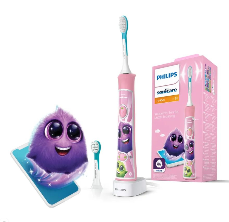 Philips Sonicare Электрическая зубная щетка Sonicare ForKids HX6352, розовый  #1