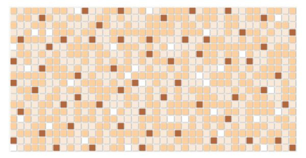 Панель ПВХ "Мозайка коричневая" мозайка 955х480 в колличестве 10 штук (4,58м2)  #1