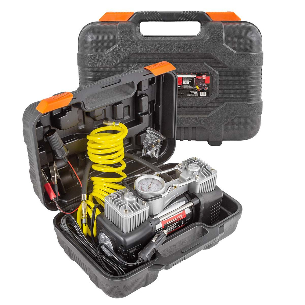 Компрессор поршневой автомобильный F-2014360(30180) для шин по низкой ...