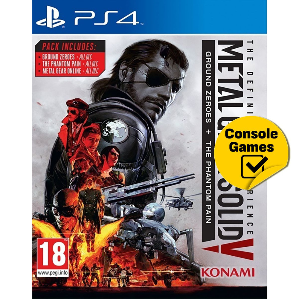 Игра PS4 Metal Gear Solid V The Definitive Experience (Ground Zeroes +  Phantom Pain) (русские субтитры) (PlayStation 4, Русские субтитры)