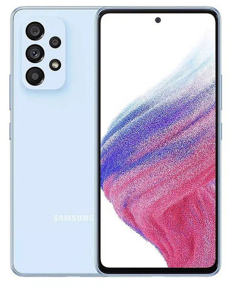 Samsung Смартфон Galaxy A53 8/128 ГБ, синий, голубой