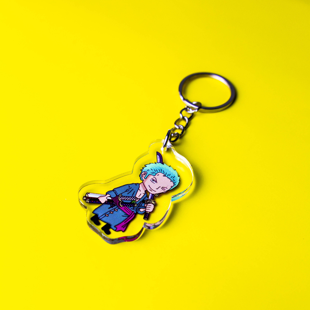 Аниме Брелок Ророноа Зоро Ван Пис Акриловый - купить с доставкой по ...