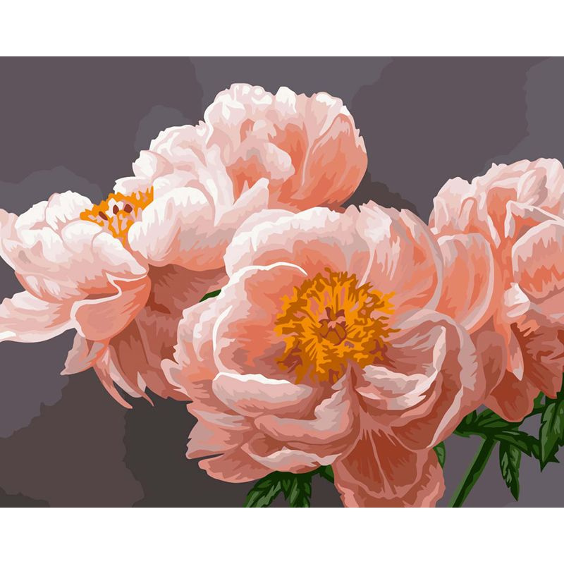 Картина по номерам на холсте ТРИ СОВЫ "Нежность", 40*50, с акриловыми ...