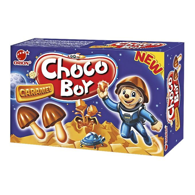 Печенье ORION CHOCO BOY Карамель, перекус орион чоко бой для детей в ...