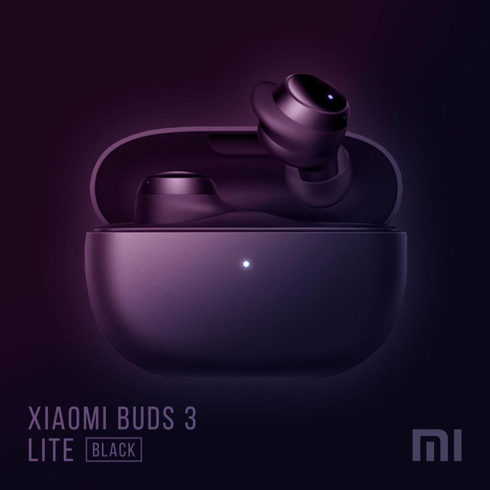 Наушники беспроводные Xiaomi Redmi Buds 3 lite Black, bluetooth наушники с микрофоном и шумоподавлением, #1