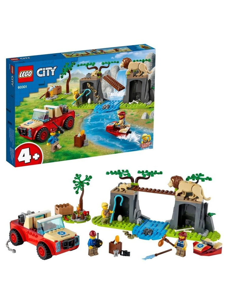 60301 Конструктор LEGO City Tierrettungs Gelandewagen Спасательный ...