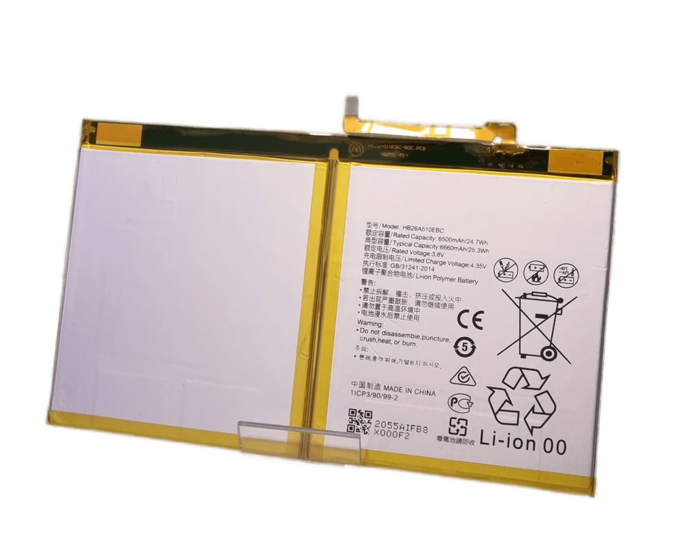 Аккумулятор Huawei MediaPad M3 Lite 10, BAH L09, Mediapad T2 10.0 Pro,  HB26A510EBC, 6500mAh, 3.8v - купить с доставкой по выгодным ценам в  интернет-магазине OZON (834929285)