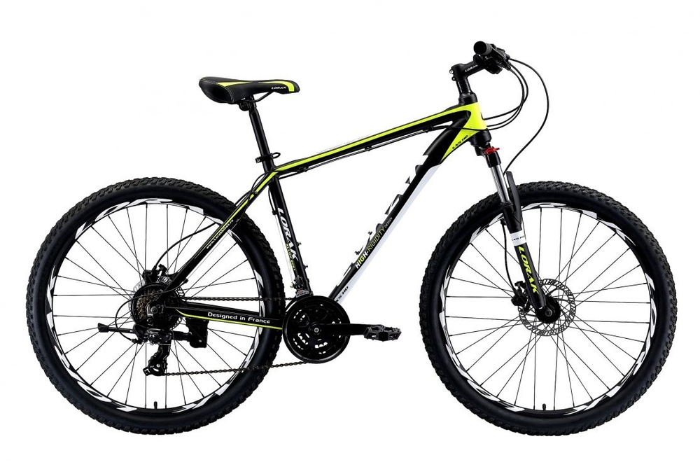 Горный велосипед LORAK LX 5 HD - 21р Матовый Чёрный/Жёлтый - купить по ...