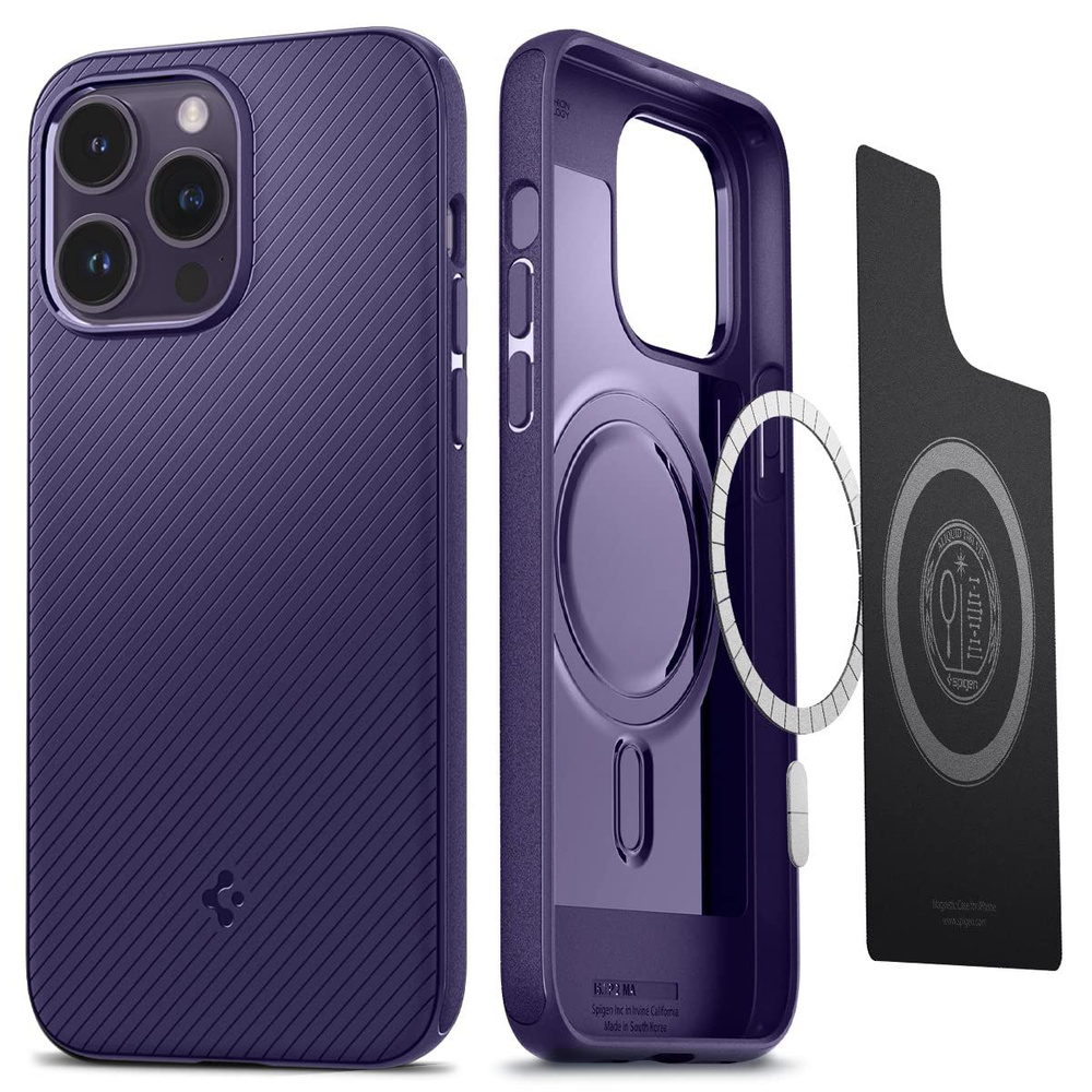 Чехол Spigen Mag Armor для iphone 15 (Deep Purple) - купить с доставкой по  выгодным ценам в интернет-магазине OZON (1321012668)