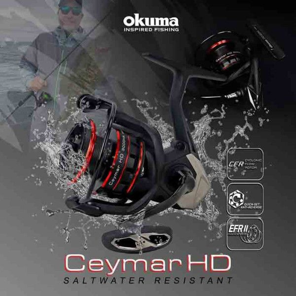Катушка Okuma Ceymar HD HA, Безынерционная, 5000, Передний