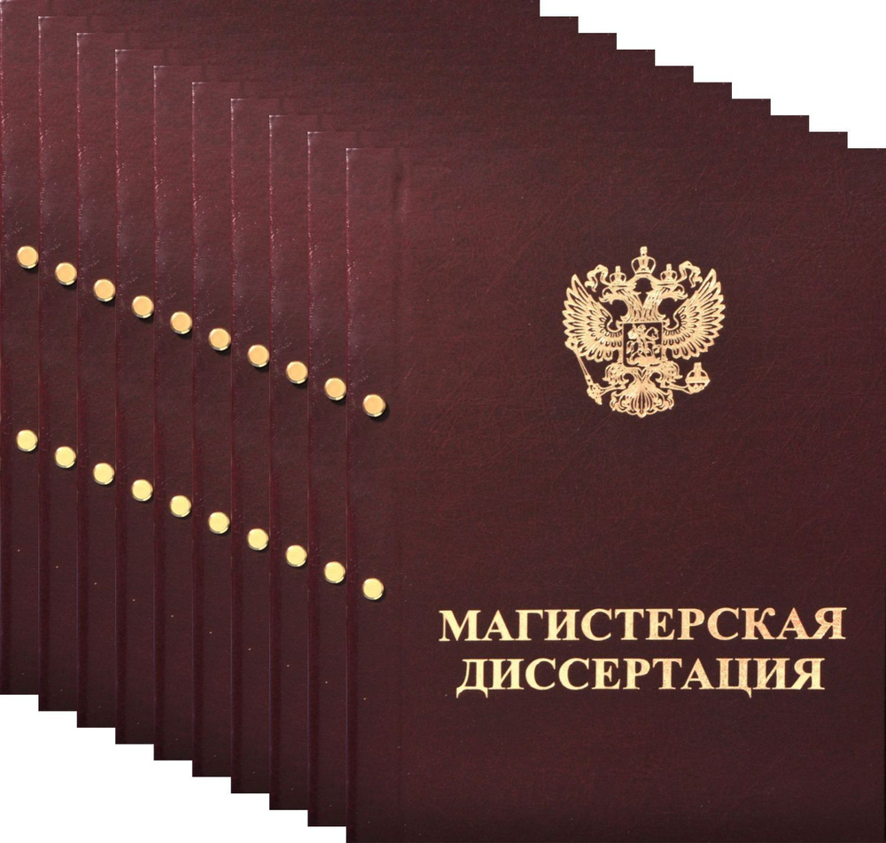 Папка для Магистерской диссертации с конвертом для CD. Переплет на винты.  10шт