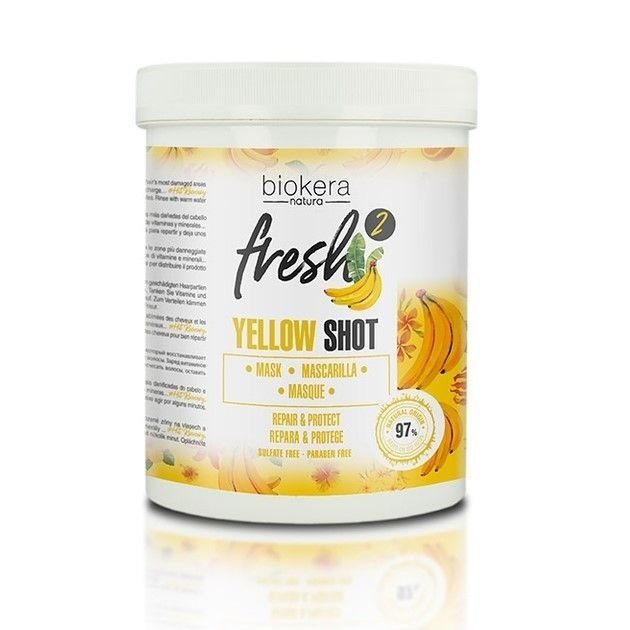 Salerm Восстанавливающая маска с бананом 1000 мл - Fresh Yellow Shot Repair & Protect Mask  #1