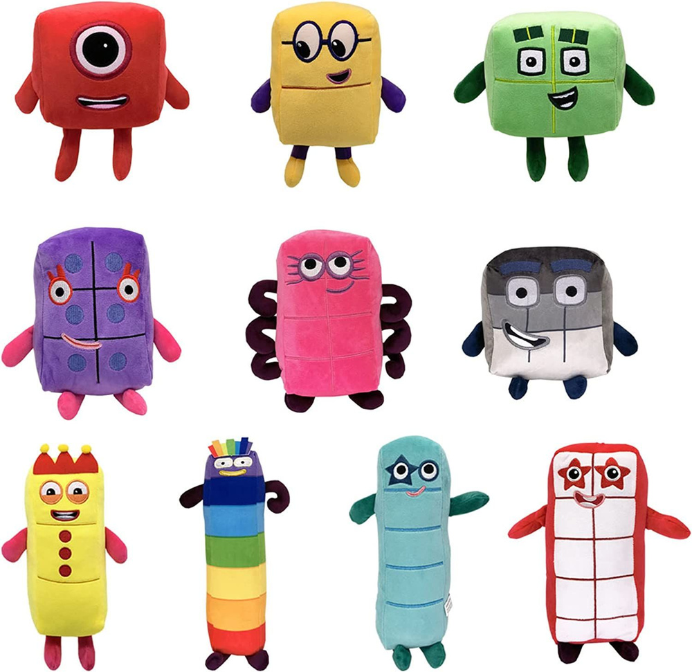 Мягкая игрушка Намбер Блокс (Numberblocks) набор 10 шт. (1-10) - купить ...