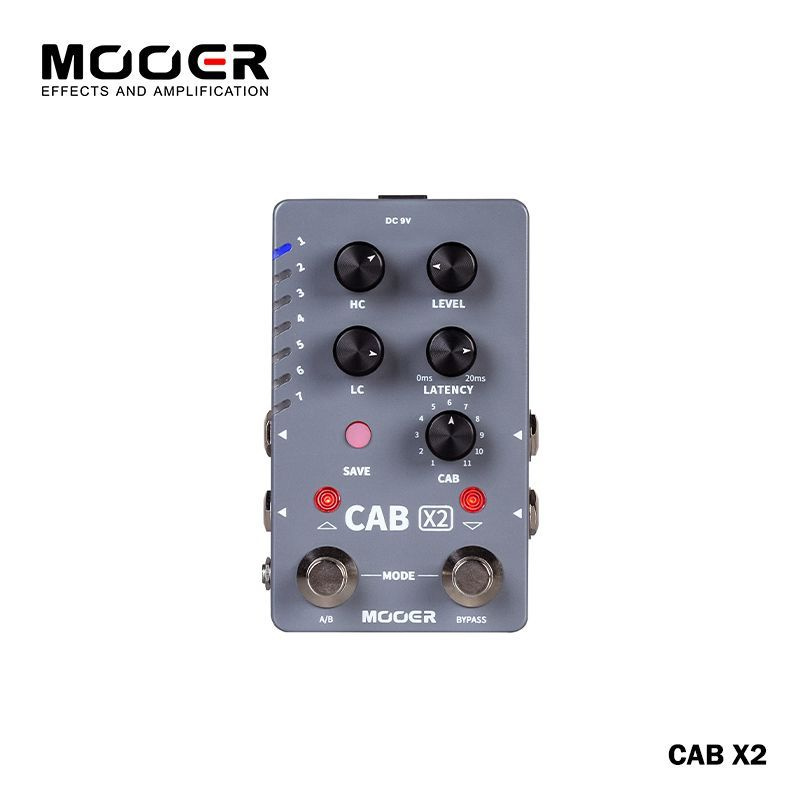 Mooer Cab X2 стерео педаль симуляции кабинета с загрузкой IR