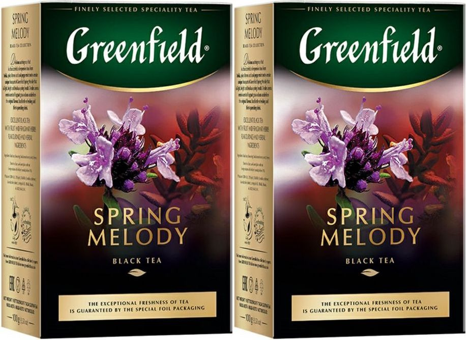 Чай черный Greenfield Spring Melody листовой, комплект: 2 упаковки по 100 г  #1