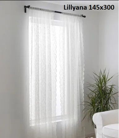Тюль IKEA Lillyana, 300х145 см - купить в интернет-магазине OZON с ...