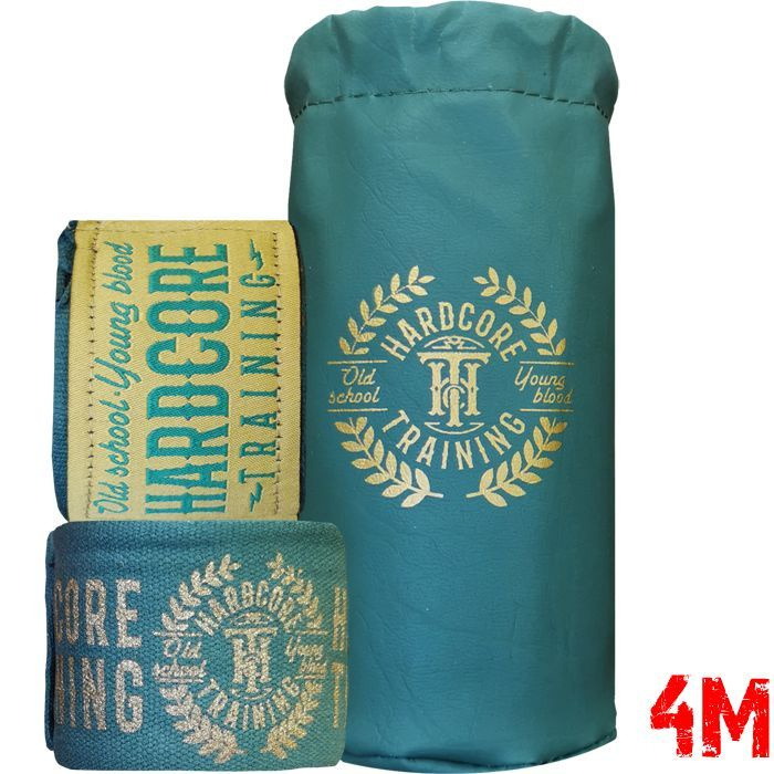 Боксерские бинты Hardcore Training Premium Green 4m #1