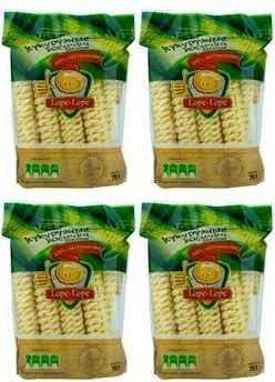 Косички Lope-Lope кукурузные сладкие, комплект: 4 упаковки по 70 г  #1