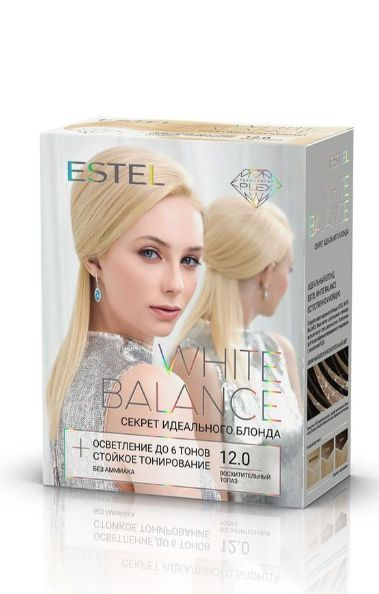 Estel Краска для волос White Balance, Секрет идеального блонда, тон 12. ...