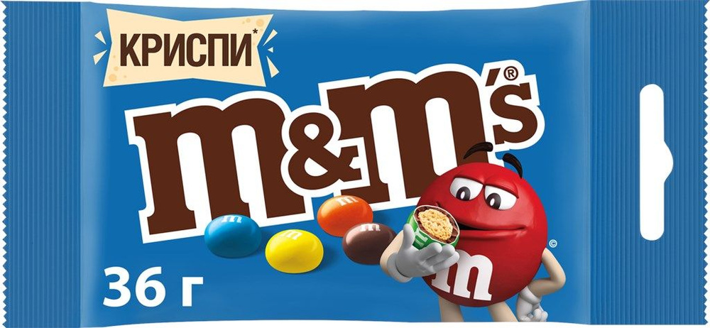 Драже M&M'S Криспи, 36г - 8 шт. #1