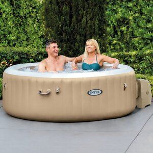 Надувной спа бассейн джакузи Intex 28426 PureSpa Bubble 196*71 см, аэромассаж  #1