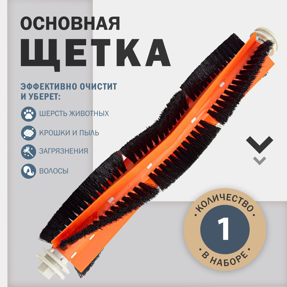 Основная турбощетка, основная щетка для робота пылесоса Xiaomi Dreame ...