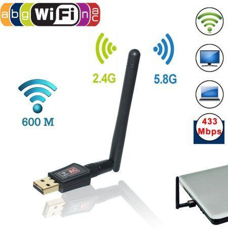 USB Wi-Fi адаптер GI MT7601, 5dBi, антенна WI-FI USB, для всех ...