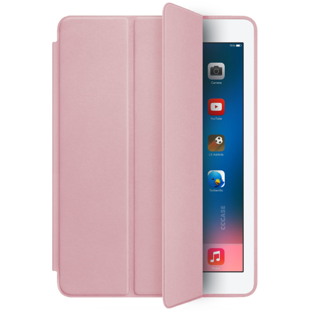 Чехол книжка CCCASE для Apple iPad Air 1 (9.7) 2013-2014 - A1474, A1475,  A1476, автоблокировка экрана, трансформируется в подставку, цвет:  пастельно-розовый - купить с доставкой по выгодным ценам в  интернет-магазине OZON (286554951)