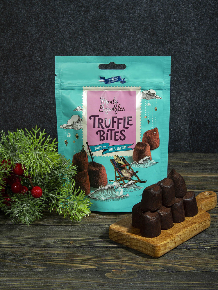 Трюфели шоколадные т.м. Monty Bojangles Truffle Bites Hint of Sea Salt 100 гр #1