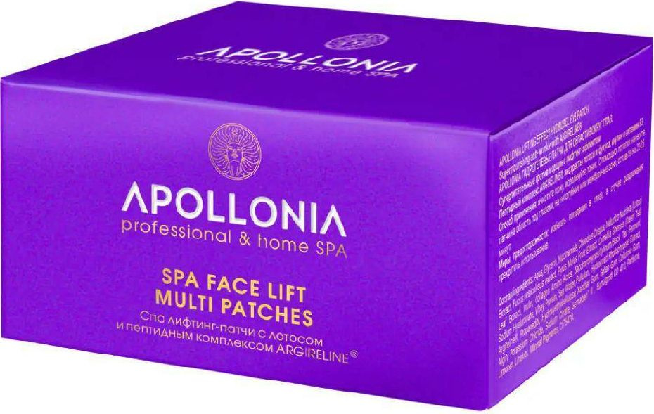 Apollonia / Аполлония Spa Face Lift Спа Лифтинг-патчи для области вокруг глаз и лица гидрогелевые с лотосом #1