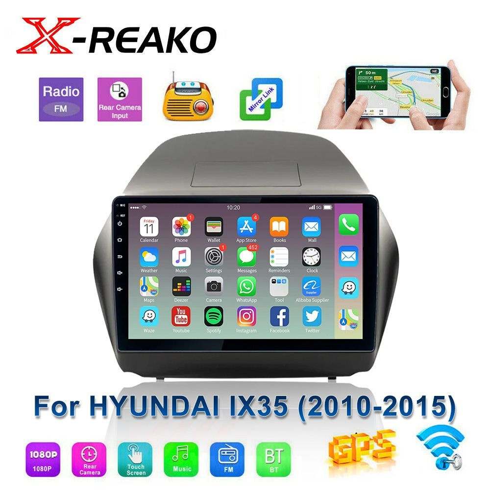 Магнитола для Hyundai ix35/Tucson 2010-2015 IPS экран 9 дюймов 1/32Гб  ANDROID Wifi, автомагнитола для Хендай Туссан2 DIN - купить в  интернет-магазине OZON с доставкой по России (1190514554)