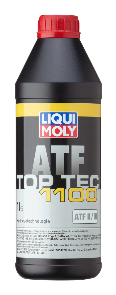 НС-синтетическое масло трансмиссионное Liqui Moly "Top Tec ATF 1100", 1 л  #1