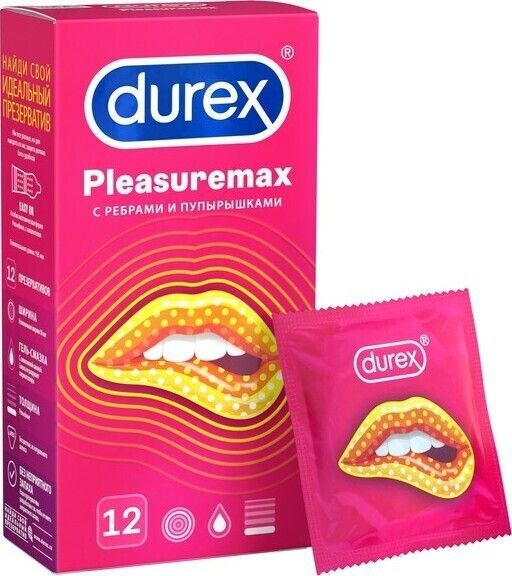 DUREX pleasuremax Презервативы, 12 шт. #1