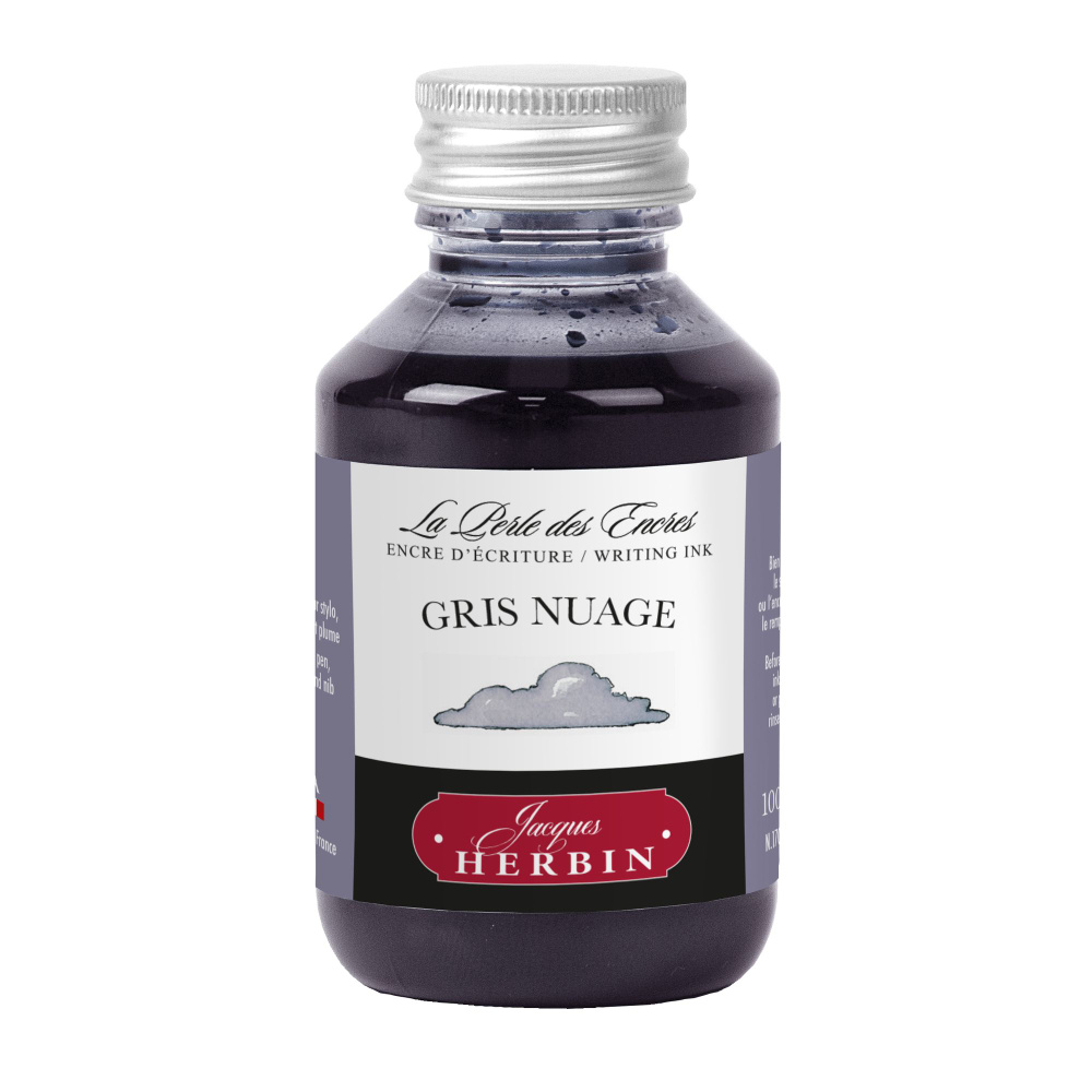 Чернила в банке Herbin, 100 мл, Gris nuage Облачный серый #1