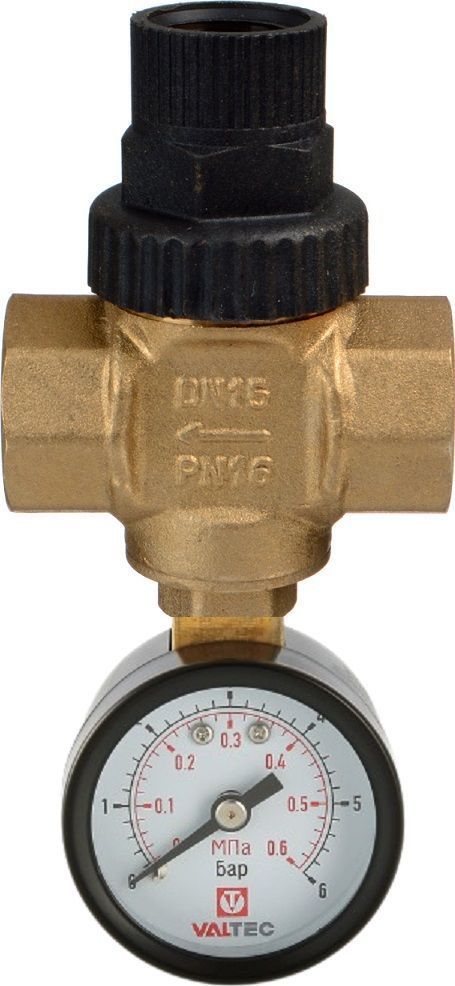 Регулятор давления квартирный с манометром 1/2\" 1.5-6 бар AYVA КРДВ-15 ...