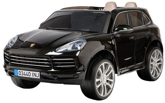 Детский электромобиль PORSCHE CAYENNE S 12V - JJ2128-BLACK-PAINT #1