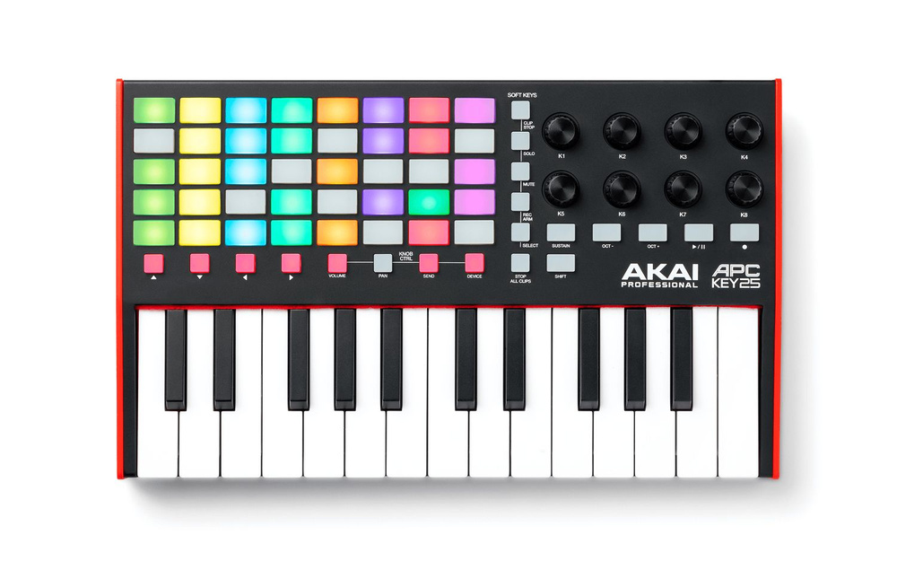 Контроллер AKAI PRO APC KEY 25 MK2, 25 клавиш, MIDI клавиатура #1