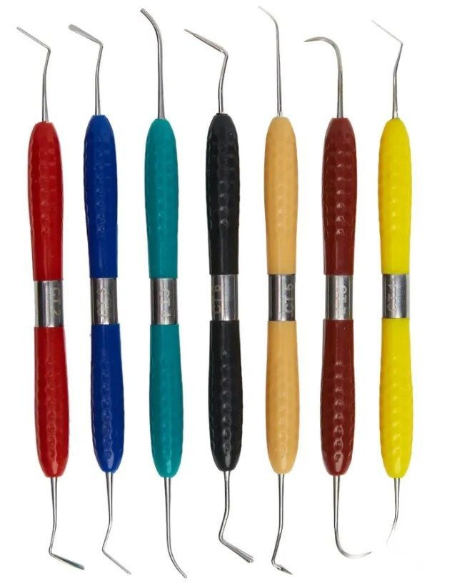 Гладилки двусторонние набор с силиконовой ручкой СТ для пломбирования ...