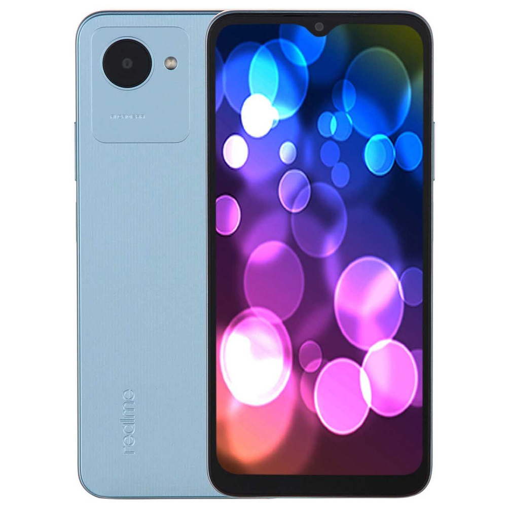 Смартфон realme С30s 4/64GB Spire Blue (RMX3690) - купить по выгодной цене  в интернет-магазине OZON (966692380)