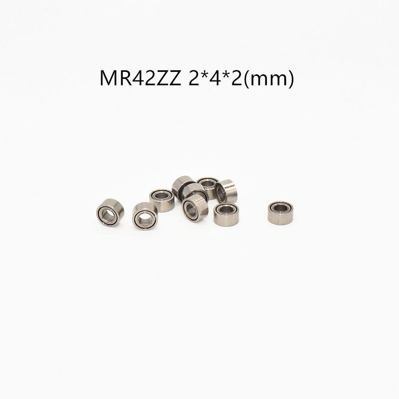Миниатюрный подшипник MR42 10 штук 2 * 4 * 2 (мм) хромистая сталь ...