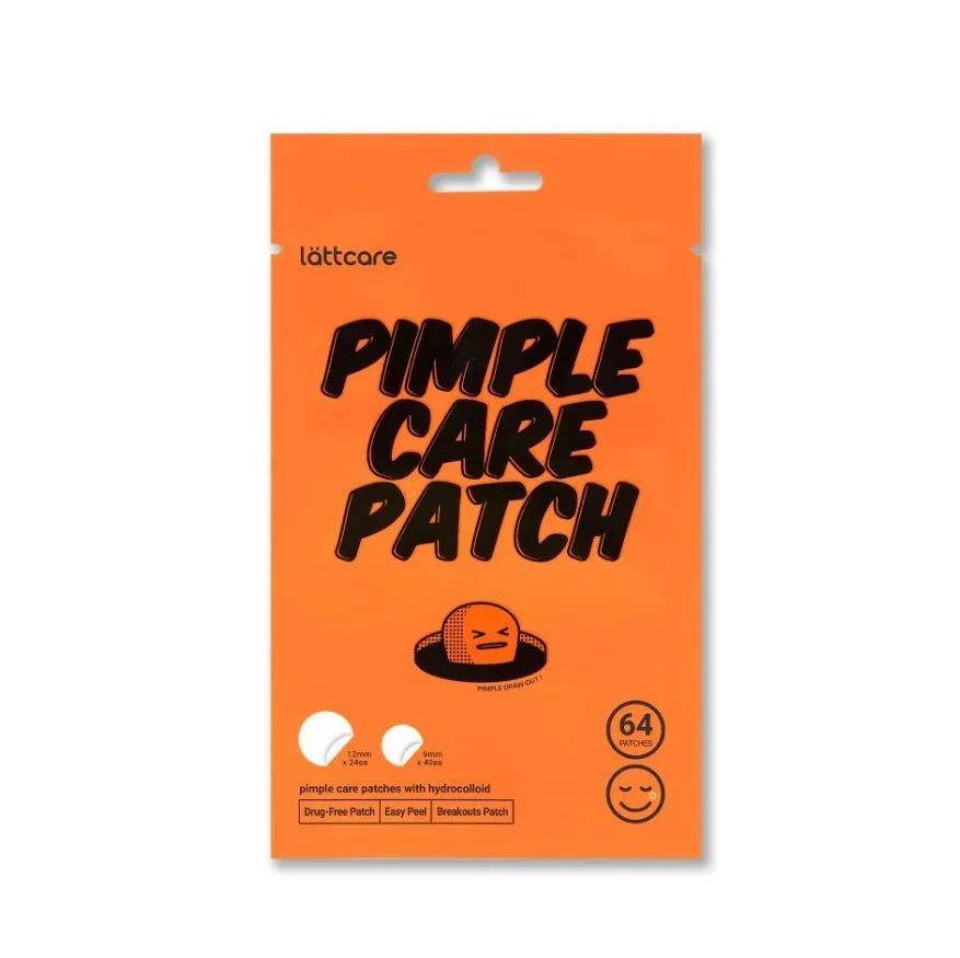 Lattcare Патчи точечные от воспалений Pimple Care Patch, 64шт #1