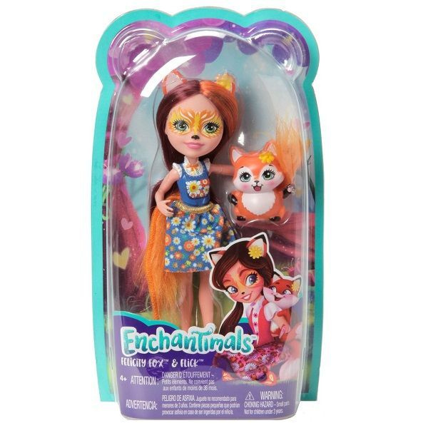 Mattel Enchantimals - Кукла с питомцем Лисичка Фелисити #1