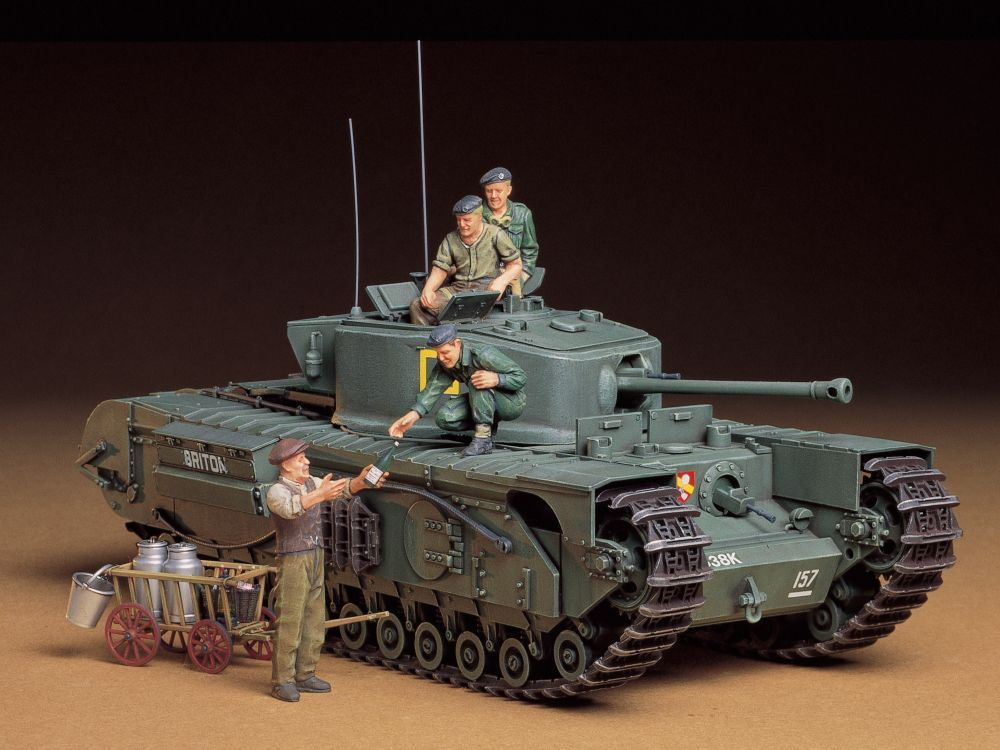 Сборная военная модель Tamiya 35210 1/35 scale British Infantry Tank Churchill Mk.VII model kit  #1