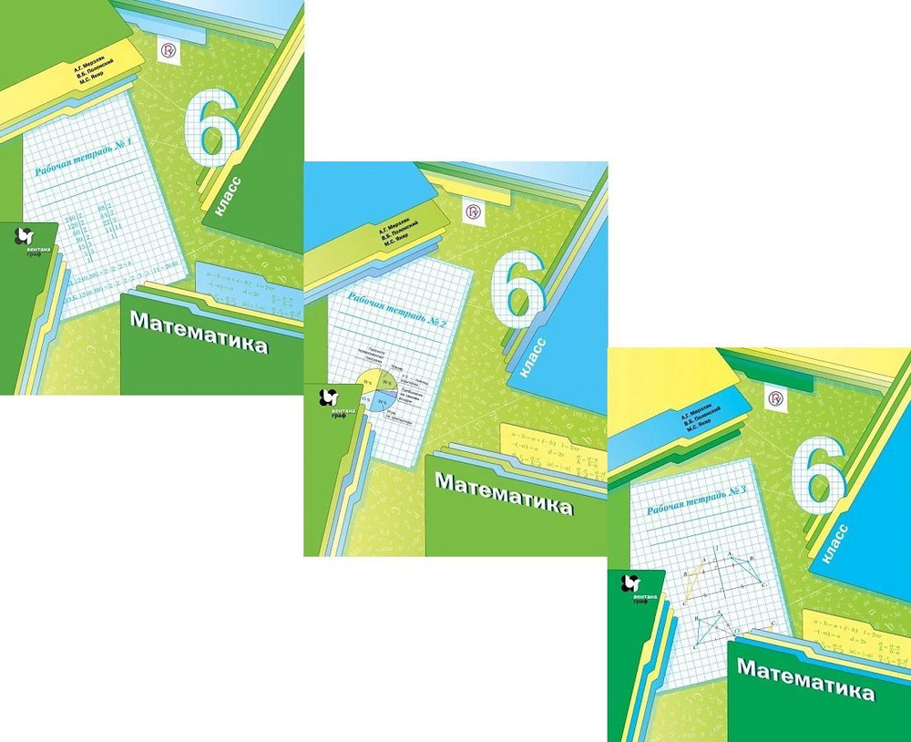 Рабочая тетрадь по математике 6 класс. Части 1,2,3. Алгоритм успеха ...