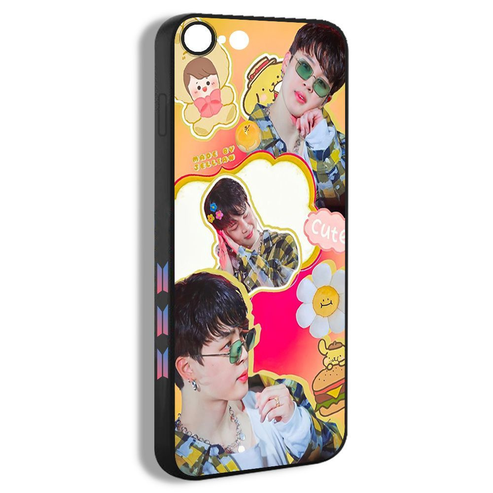 Чехол для смартфона Подходит для iPhone 7 Чимин БТС пак Чимин ДжМ BTS Jimin  JM милый порошок с защитой камеры - купить с доставкой по выгодным ценам в  интернет-магазине OZON (1150799413)