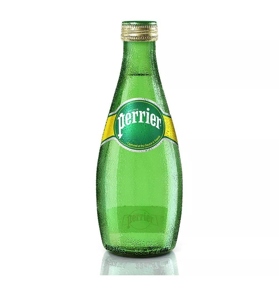 Вода минеральная газированная, Perrier, 0.33 л, стеклянная бутылка, Франция - 1 шт.  #1