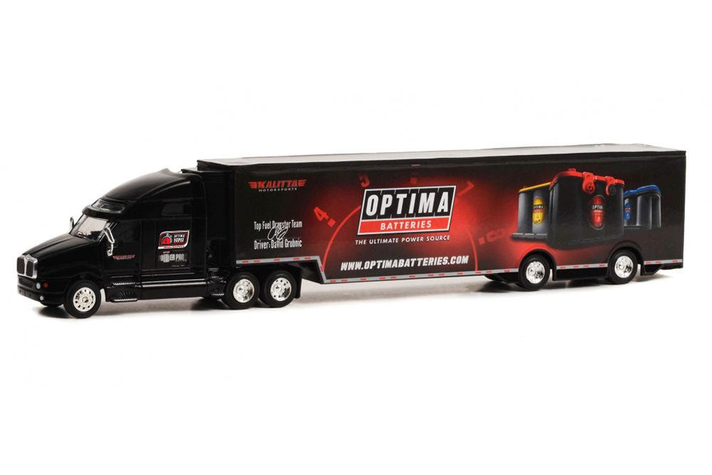 Модель коллекционная Kenworth T2000 с полуприцепом optima batteries