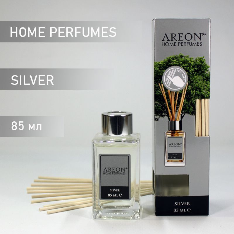 Ароматизатор интерьерный AREON LUX (банка, деревянные палочки) Silver 85 мл  #1