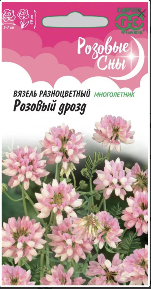 Вязель разноцветный Розовый Дрозд, 1 пакет, семена 0,1 гр, Гавриш  #1