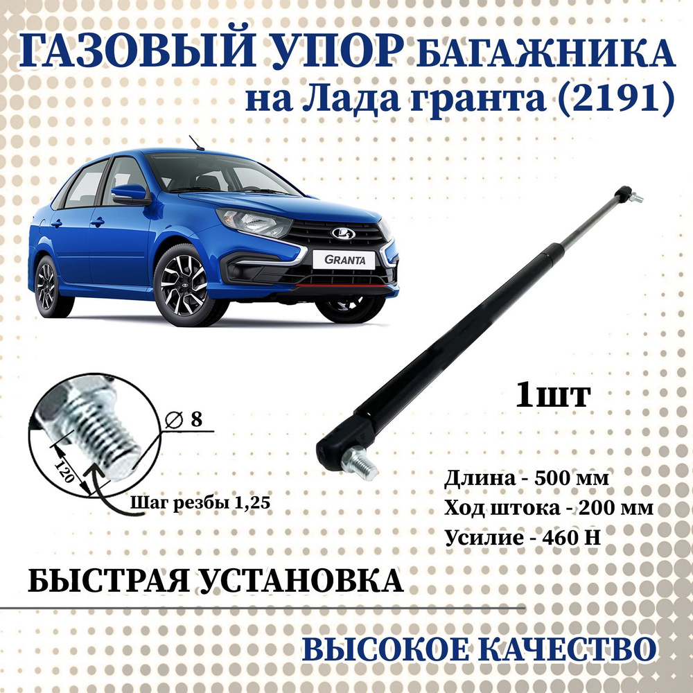 Амортизатор (Упор) крышки багажника 21918231015 LADA Granta лифтбек / ЛАДА  Гранта - Автостандарт арт. 21910823101500 - купить по выгодной цене в  интернет-магазине OZON (884912487)